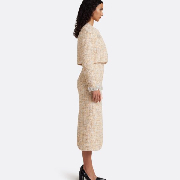 Safiyaa Virgina Skirt in Tweed - Skirts - Demi-Couture Evening Wear at Coveti