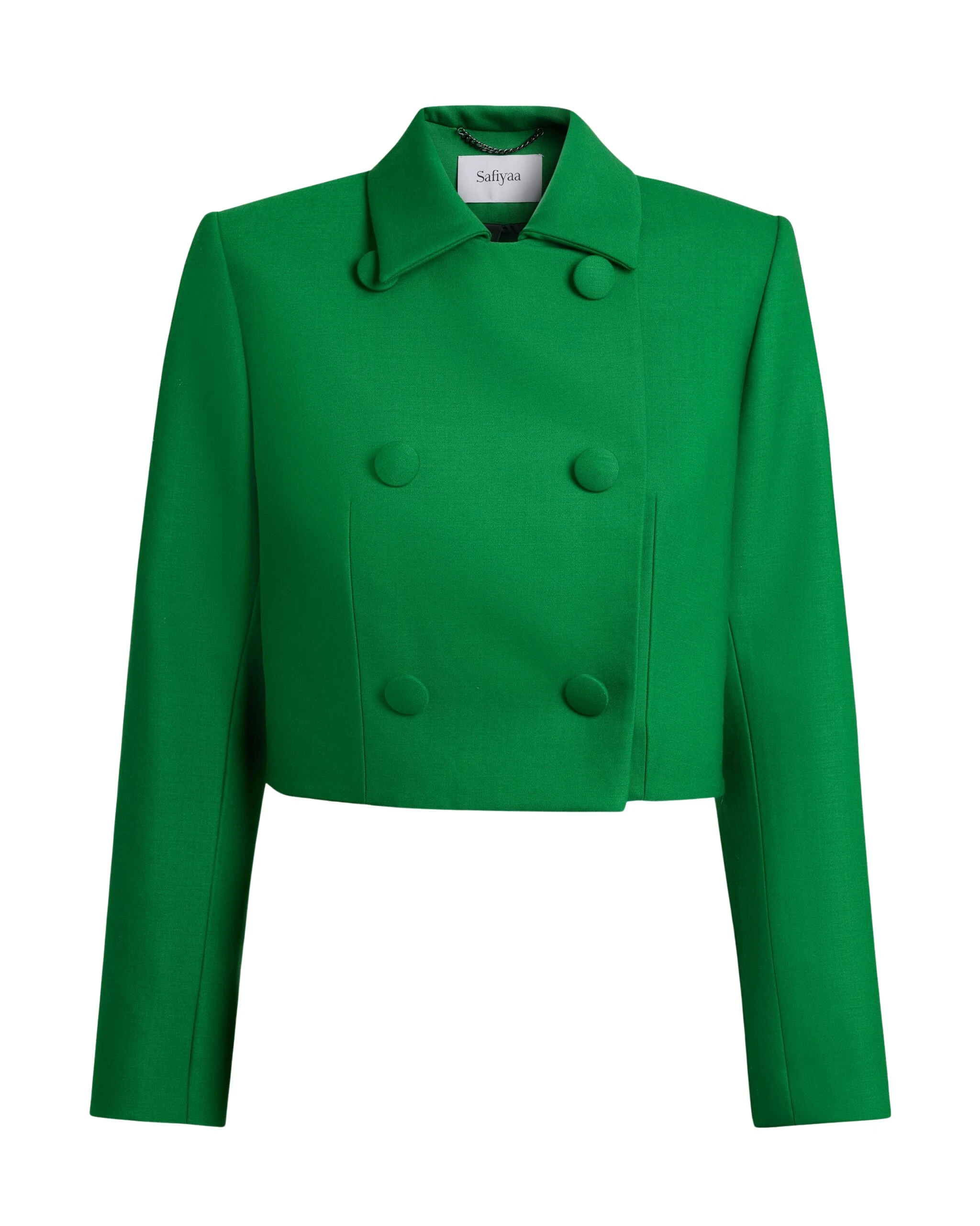 Safiyaa-Yui-Jacket-in-Blade-Green-Coveti-scaled35939_nobg Safiyaa Yui Jacket in Blade Green - Jackets - Demi-Couture Evening Wear at Coveti