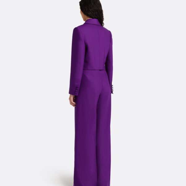 Safiyaa Yui Jacket in Currant - Jackets - Demi-Couture Evening Wear at Coveti