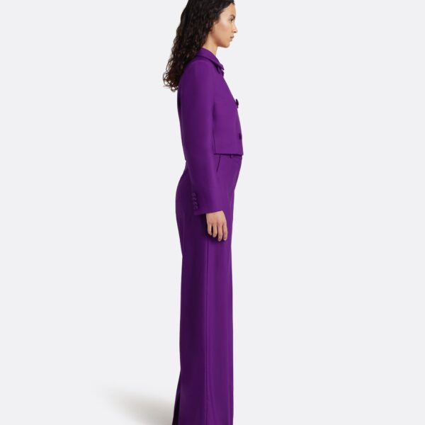 Safiyaa Yui Jacket in Currant - Jackets - Demi-Couture Evening Wear at Coveti