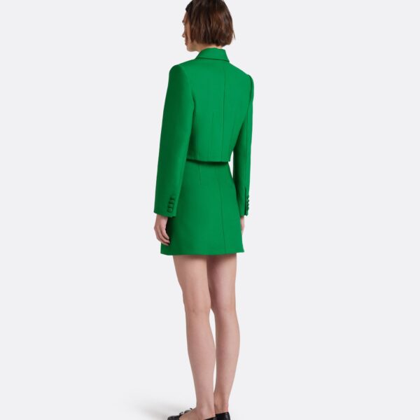 Safiyaa Yuki Skirt in Blade Green - Skirts - Demi-Couture Evening Wear at Coveti