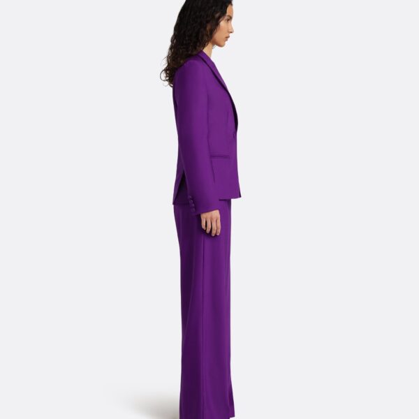 Safiyaa Yvette Jacket in Currant - Jackets - Demi-Couture Evening Wear at Coveti