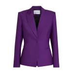 Safiyaa Yvette Jacket in Currant - Jackets - Demi-Couture Evening Wear at Coveti