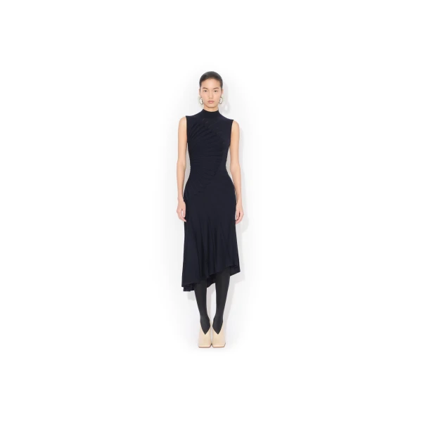 Alaia Sculpting Wool Dress, view 2