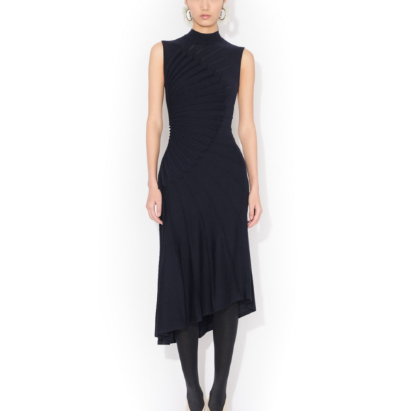 Alaïa Sculpting Wool Dress - ALAÏA Dresses - Laser Cut Luxury - Shop at Coveti