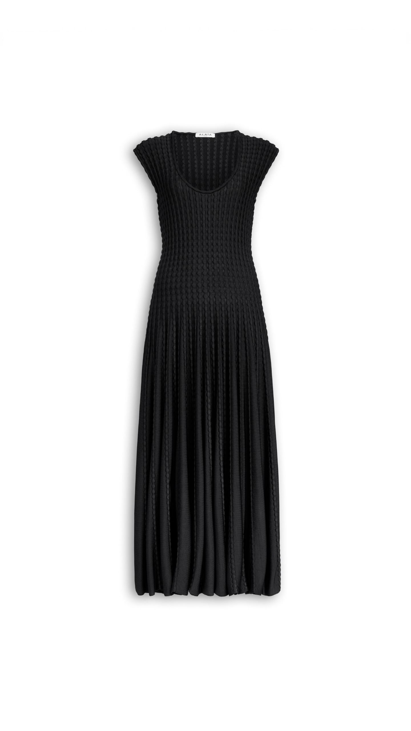 Alaïa Sculptural Flare Dress - ALAÏA Dresses - Laser Cut Luxury - Shop at Coveti