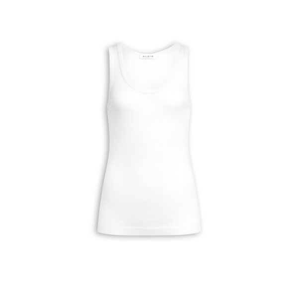 Alaïa Sheer Wool Tank Top - ALAÏA Tops - Laser Cut Luxury - Shop at Coveti