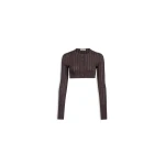 Alaïa Shiny Crinoline Cropped Cardigan - ALAÏA Knitwear - Laser Cut Luxury - Shop at Coveti Alaïa Shiny Crinoline Cropped Cardigan - ALAÏA Knitwear - Laser Cut Luxury - Shop at Coveti