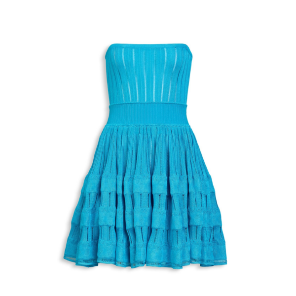Alaïa Shiny Crinoline Dress - ALAÏA Dresses - Laser Cut Luxury - Shop at Coveti