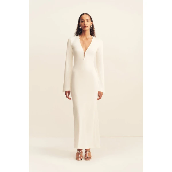 Shona Joy Aby Plunged Jersey Maxi Dress - Dresses - Australian Luxury Eventwear at Coveti