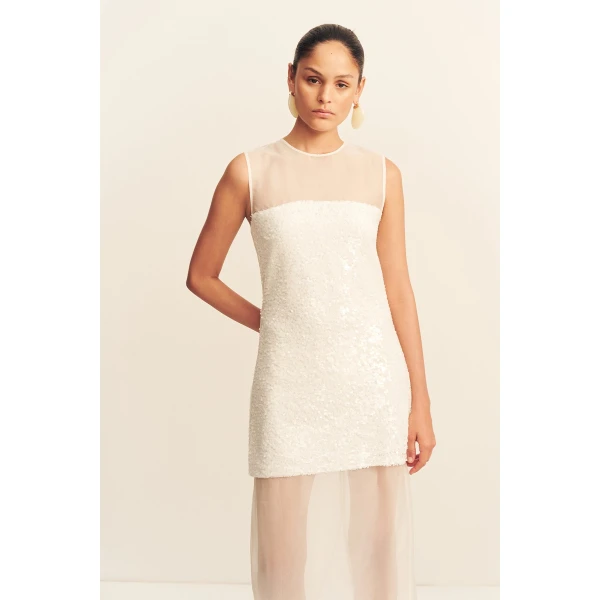 Shona Joy Amerie Silk Sequin Maxi Dress - Dresses - Australian Luxury Eventwear at Coveti