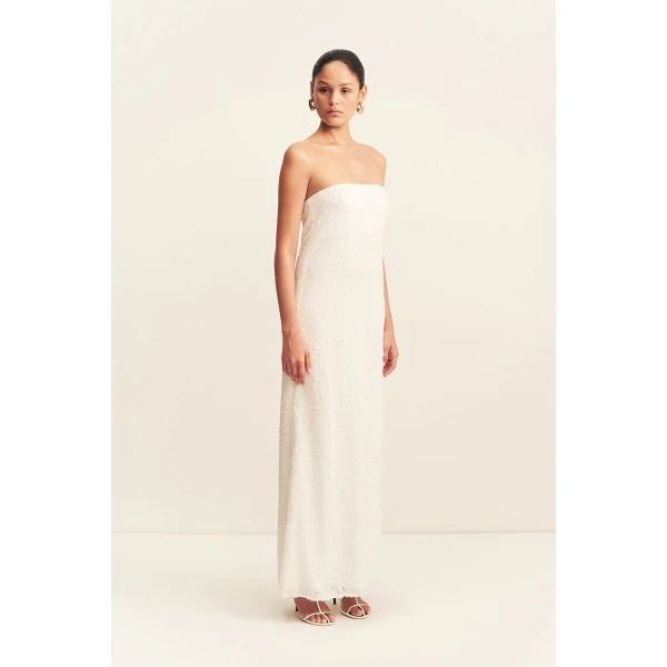 Shona Joy Amerie Strapless Maxi Dress - Dresses - Australian Luxury Eventwear at Coveti