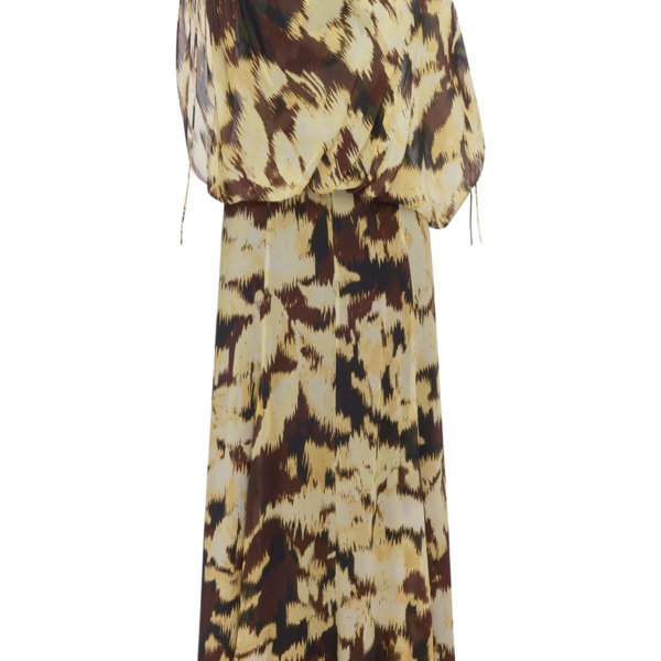Shona Joy Benny Off Shoulder Blouson Maxi Dress - Dresses - Australian Luxury Eventwear at Coveti
