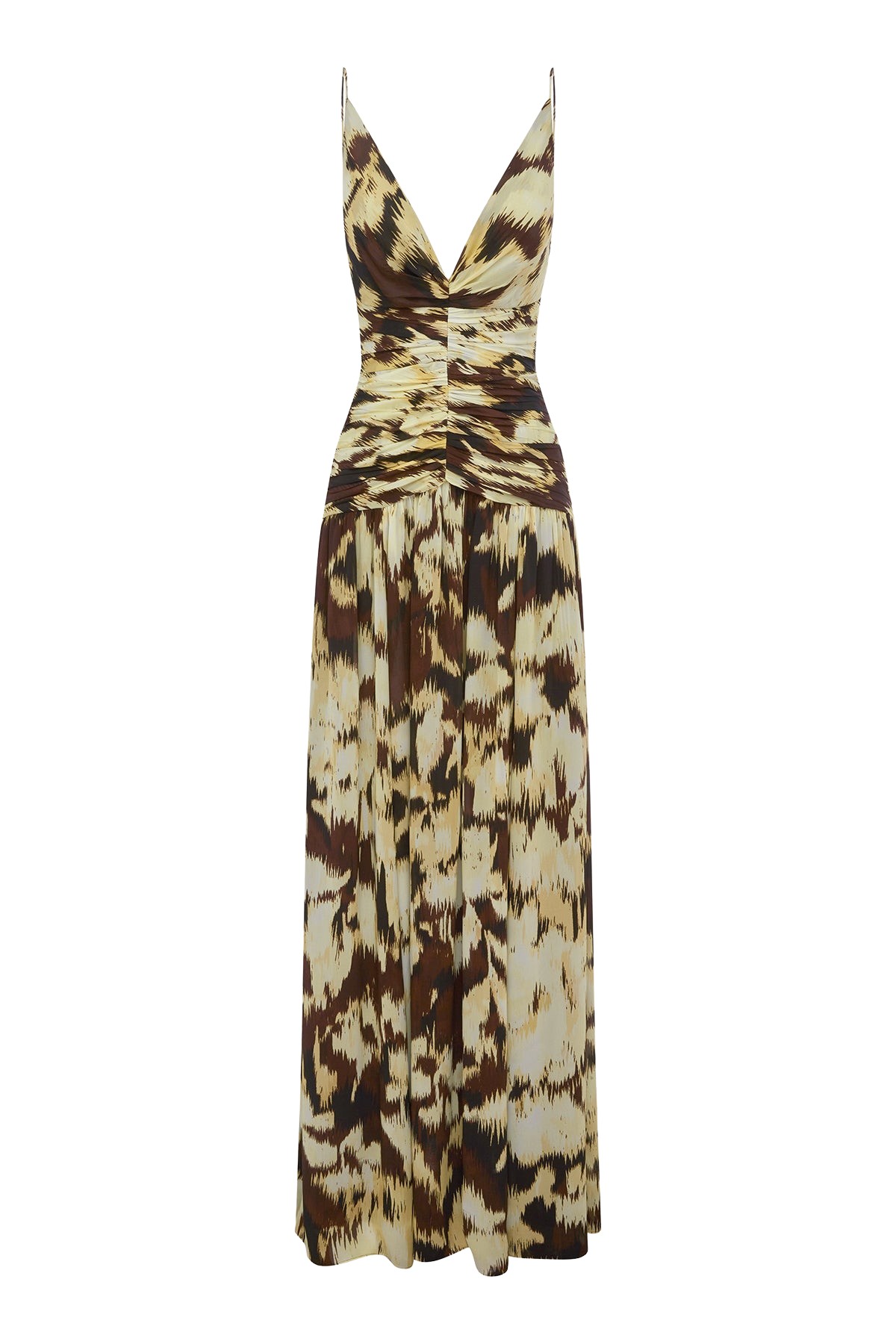 Shona Joy Benny Plunged Gathered Maxi Dress - Dresses - Australian Luxury Eventwear at Coveti