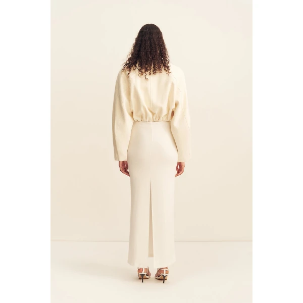Shona Joy Crosby Wool Blend Cropped Bomber Jacket - Jackets - Australian Luxury Eventwear at Coveti