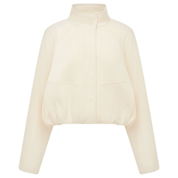 Shona Joy Crosby Wool Blend Cropped Bomber Jacket - Jackets - Australian Luxury Eventwear at Coveti