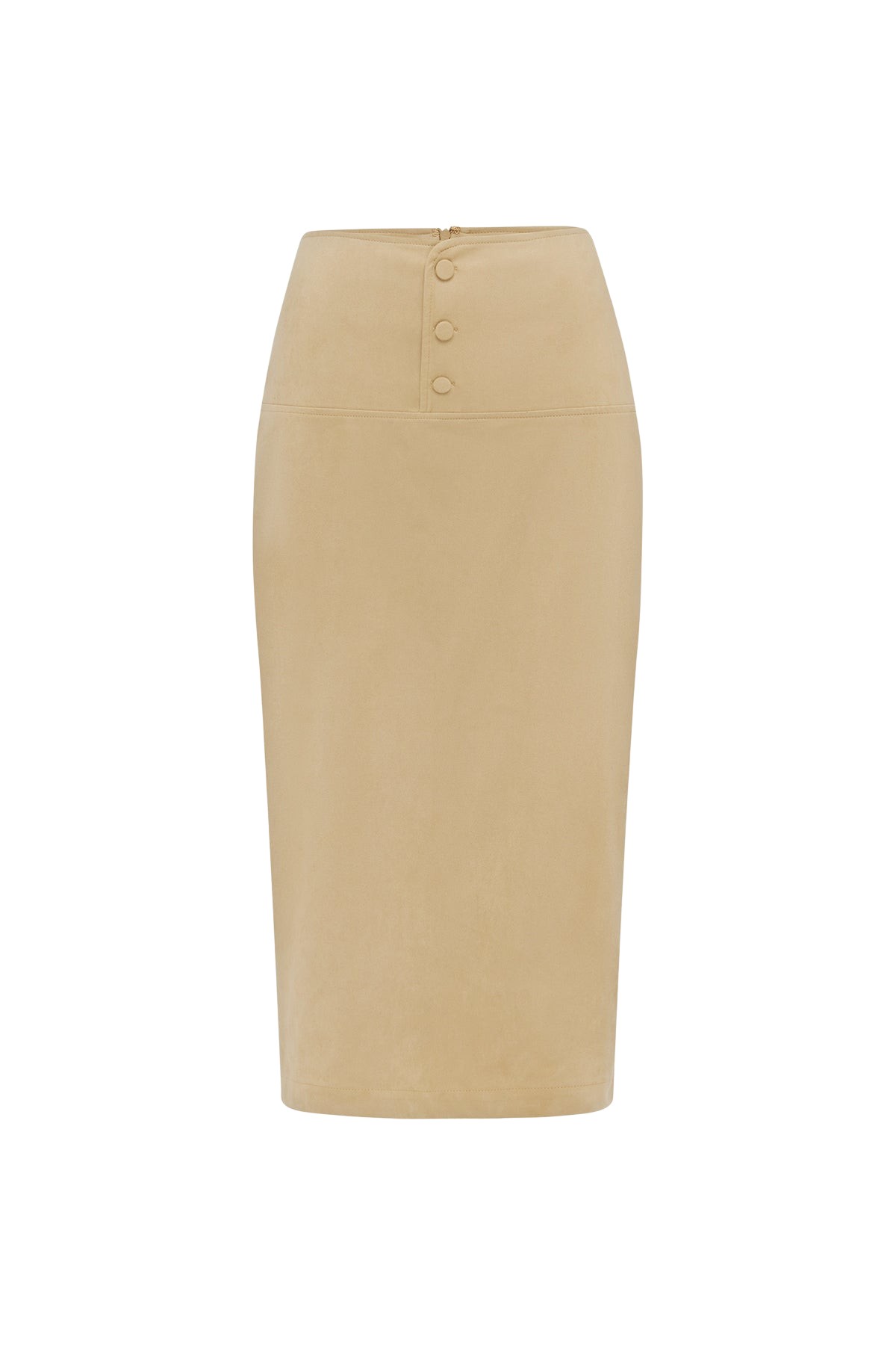 Shona Joy Ernest Faux Suede Midi Skirt - Skirts - Australian Luxury Eventwear at Coveti