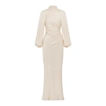 Shona Joy La Lune High Neck Balloon Sleeve Maxi Dress - Dresses - Australian Luxury Eventwear at Coveti
