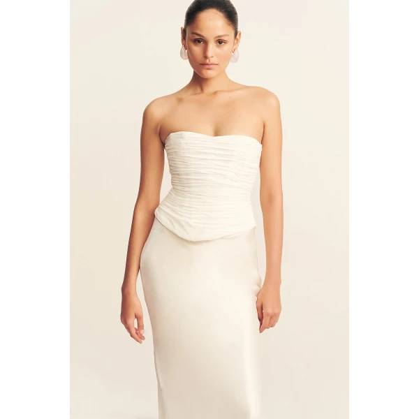 Shona Joy La Lune High Waist Maxi Skirt - Skirts - Australian Luxury Eventwear at Coveti