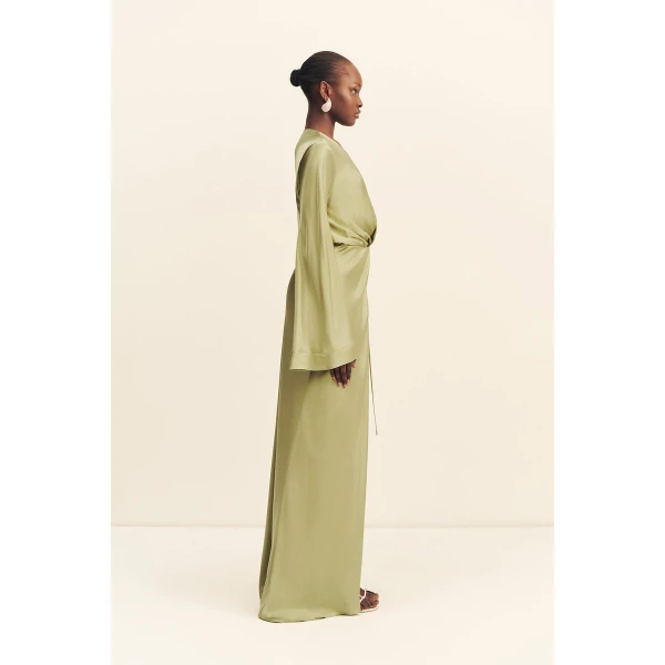 Shona Joy La Lune Long Sleeve Wrap Maxi Dress - Dresses - Australian Luxury Eventwear at Coveti