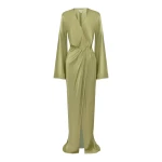 Shona Joy La Lune Long Sleeve Wrap Maxi Dress - Dresses - Australian Luxury Eventwear at Coveti