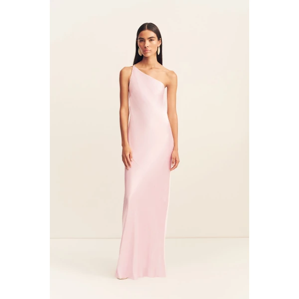 Shona Joy La Lune One Shoulder Cowl Back Maxi Dress - Dresses - Australian Luxury Eventwear at Coveti
