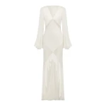 Shona Joy Labyrinth Split Lace Maxi Dress - Dresses - Australian Luxury Eventwear at Coveti