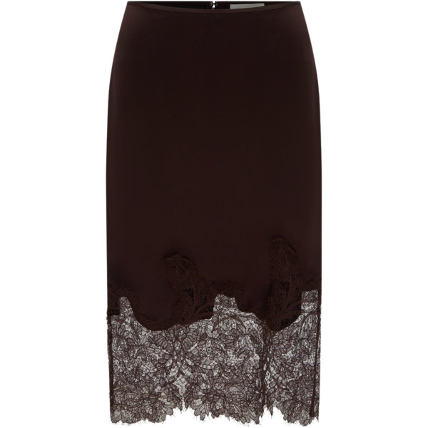 Shona Joy Lucia Lace Knee Length Skirt - Skirts - Australian Luxury Eventwear at Coveti