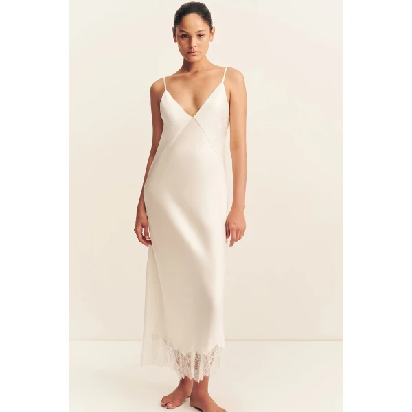 Shona Joy Lustre Lace Slip Midi Dress - Dresses - Australian Luxury Eventwear at Coveti