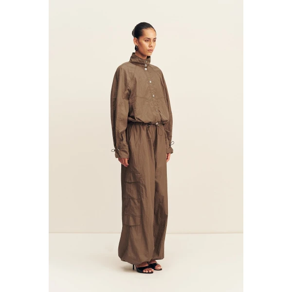 Shona Joy Malika Nylon Parachute Drawstring Pant - Pants - Australian Luxury Eventwear at Coveti