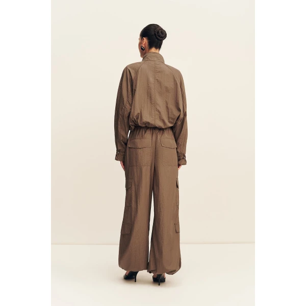 Shona Joy Malika Nylon Parachute Drawstring Pant - Pants - Australian Luxury Eventwear at Coveti