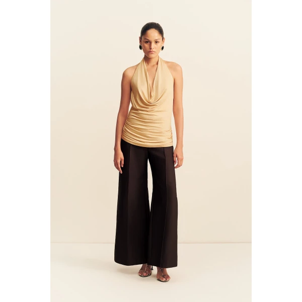 Shona Joy Miro Slink Jersey Cowl Top - Tops - Australian Luxury Eventwear at Coveti