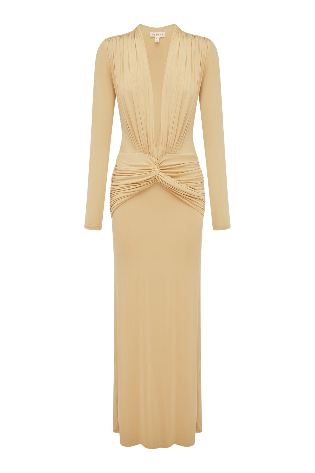 Shona Joy Miro Slinky Jersey Long Sleeve Maxi Dress - Dresses - Australian Luxury Eventwear at Coveti
