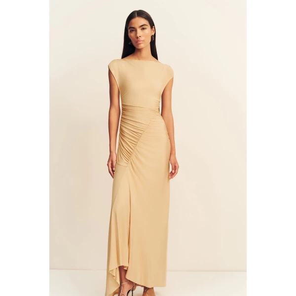 Shona Joy Miro Slinky Jersey Maxi Dress - Dresses - Australian Luxury Eventwear at Coveti