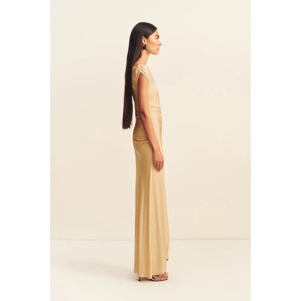 Shona Joy Miro Slinky Jersey Maxi Dress - Dresses - Australian Luxury Eventwear at Coveti