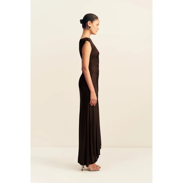 Shona Joy Miro Slinky Jersey Maxi Dress - Dresses - Australian Luxury Eventwear at Coveti