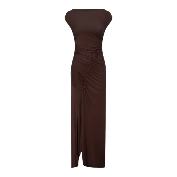Shona Joy Miro Slinky Jersey Maxi Dress - Dresses - Australian Luxury Eventwear at Coveti