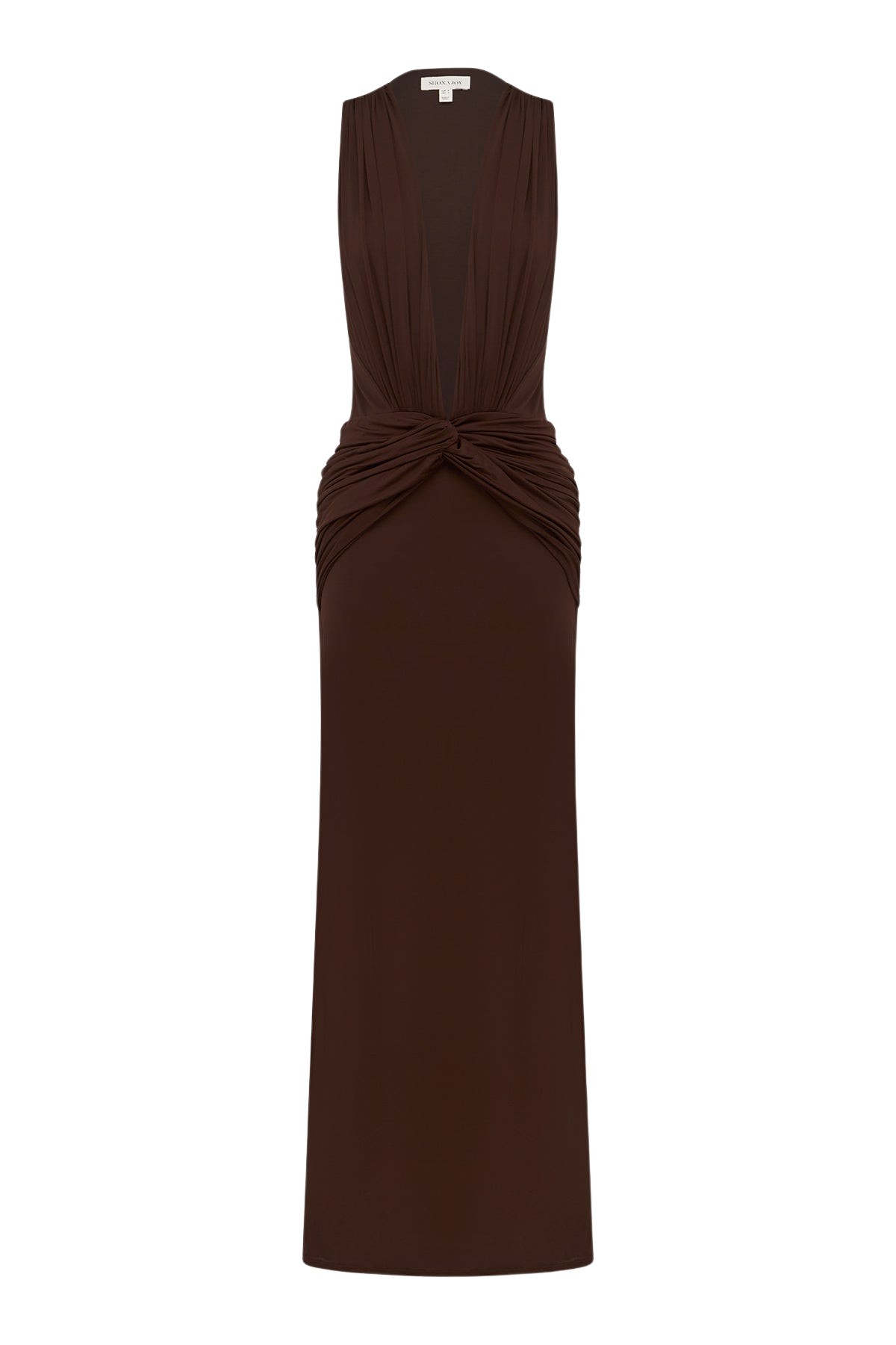Shona Joy Miro Slinky Jersey Plunged Maxi Dress - Dresses - Australian Luxury Eventwear at Coveti