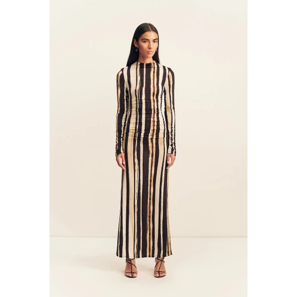 Shona Joy Olene Slinky Jersey Maxi Dress - Dresses - Australian Luxury Eventwear at Coveti