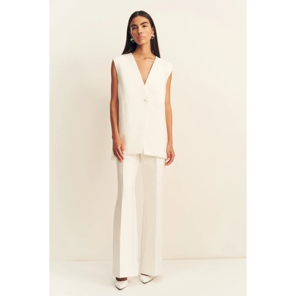 Shona Joy Otis Sleeveless Blazer - Jackets - Australian Luxury Eventwear at Coveti