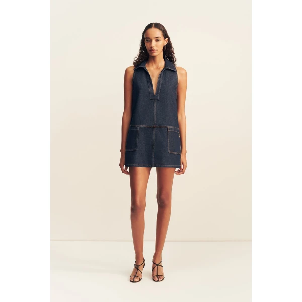 Shona Joy Rita Collared Shift Mini Dress - Dresses - Australian Luxury Eventwear at Coveti