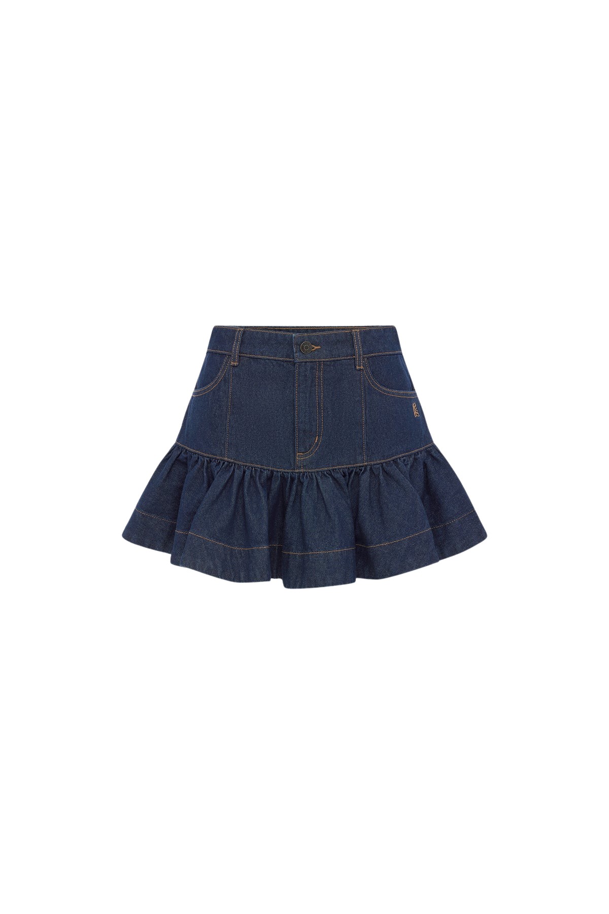 Shona Joy Rita Fitted Ruffle Mini Skirt - Skirts - Australian Luxury Eventwear at Coveti