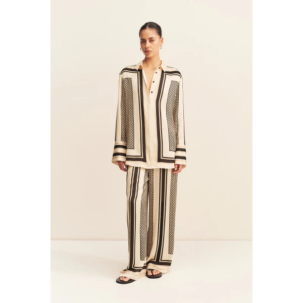 Shona Joy Riverton Long Sleeve Shirt - Tops - Australian Luxury Eventwear at Coveti