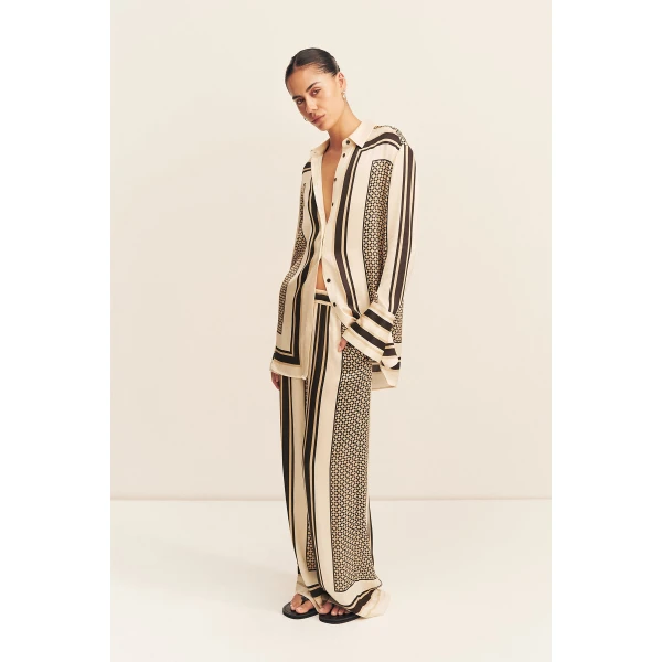 Shona Joy Riverton Long Sleeve Shirt - Tops - Australian Luxury Eventwear at Coveti
