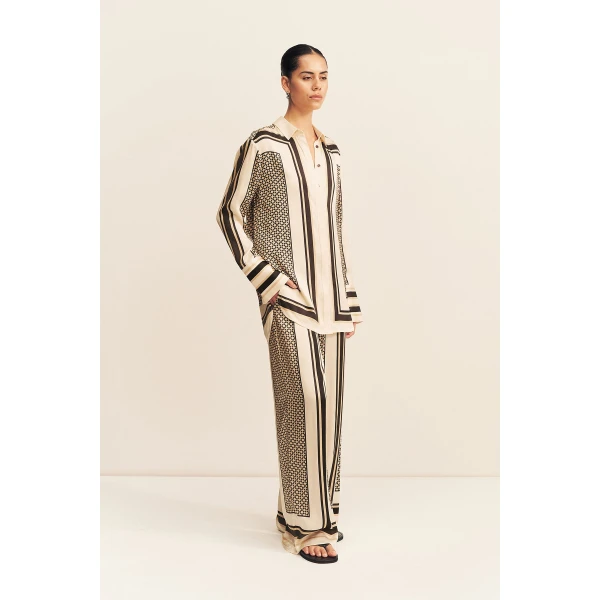 Shona Joy Riverton Long Sleeve Shirt - Tops - Australian Luxury Eventwear at Coveti