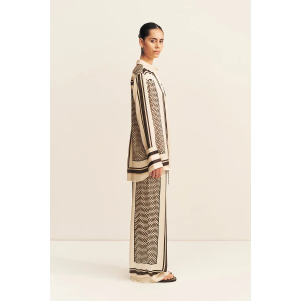 Shona Joy Riverton Long Sleeve Shirt - Tops - Australian Luxury Eventwear at Coveti