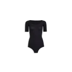 Alaïa Short Sleeves Second Skin Knit Bodysuit - ALAÏA Tops - Laser Cut Luxury - Shop at Coveti