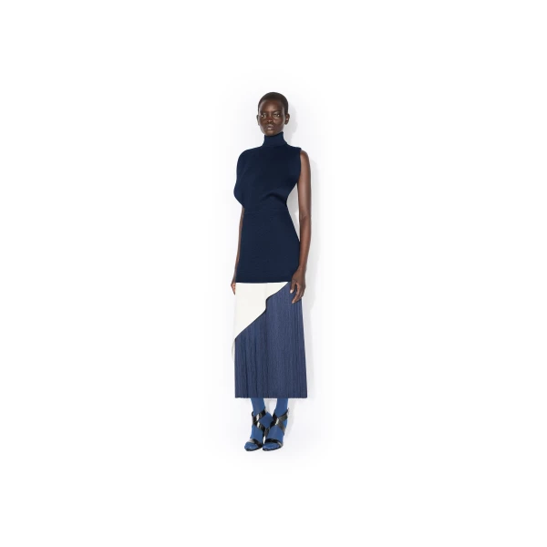 Alaia Silk Knit Cinched Dress, view 2