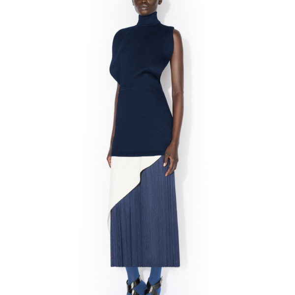 Alaïa Silk Knit Cinched Dress - ALAÏA Dresses - Laser Cut Luxury - Shop at Coveti