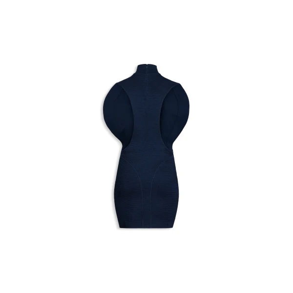 Alaia Silk Knit Cinched Dress, view 5
